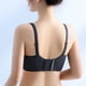 thumbnail image 5 of Sujetador de encaje sexy para mujer, cobertura total, talla grande, con orejas de conejo, antiflacidez, sin aros, color negro, 5 of 5