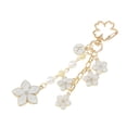 thumbnail image 6 of Unique Bargains 1 Pc Handbag Charm Keychain Flower Bag Accessories White, 6 of 6