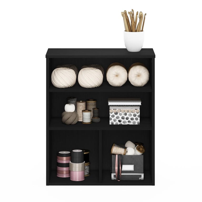 Furinno Pasir 3-Tier Display Bookcase, Black photo 4
