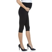 Women’s Maternity Over The Belly Capri Crop Support Leggings