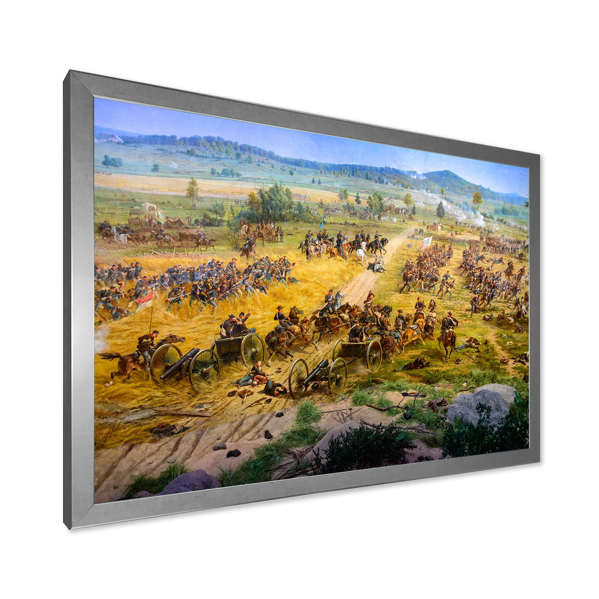 Designart 'Historical Gettysburg National Military Park' Vintage Framed Art Print