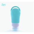 thumbnail image 1 of Juego de botellas desinfectantes, botella de almacenamiento portátil con orificio for colgar, botella dispensadora de desinfectante de manos de silicona, 1 of 2