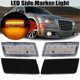 thumbnail image 1 of 2PCS LED Side Marker Light Amber Front Bumper Turn Signal Light for Chrysler 300 300C 2005-2010 Smoked Black, 1 of 5
