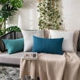 thumbnail image 4 of Fundas de Almohada MIULEE Impermeables Decorativas para Exterior 40x40 cm Azul, 4 of 7