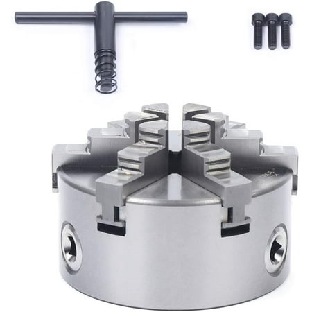 

TFCFL 6-Jaw Lathe Chuck Self-Centering Wood Lathe Bowl Chuck Woodworking Clamp Chuck