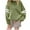Green, variant on HAiming Boys Girls Sweatshirt Fleece Lined Casual Striped Long Sleeve Pullover Basic Tops Trendy Clothes