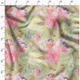 thumbnail image 3 of Soimoi Polyester Crepe Fabric Leaf Floral Fabric Prints by Yard 52 Inch Wide, 3 of 6