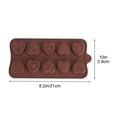 thumbnail image 3 of Chocolate Mold Heart Molds Silicone Molds Heart Chocolate Molds 10-Design Love Rose Silicones Molds Non-Stick Baking Molds For DIY Valentine's Day Chocolate Candy Gummys, 3 of 9