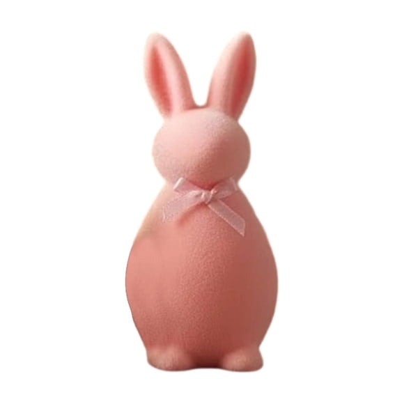 TanSiDing Easter Bunny Figurine Spring Home Decor Desktop Ornament Festive Bunny Statue Holiday Tabletop Decoration for Indoor Outdoor Decor