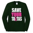 thumbnail image 2 of Save Your Awareness Mens Long Sleeve Shirt, Forest Green, Large, 2 of 3