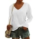 thumbnail image 2 of Tops Para Mujer Camisas de Manga Larga Blusas Moda Casual Impresión Cuello en V Manga Larga Camiseta Jersey Odeerbi ODB146802, 2 of 7