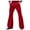 Red, variant on Chiccall Mens Pants Relaxed Stretch Classic Flared 70s Style Bell Bottom Pants Black 2XL