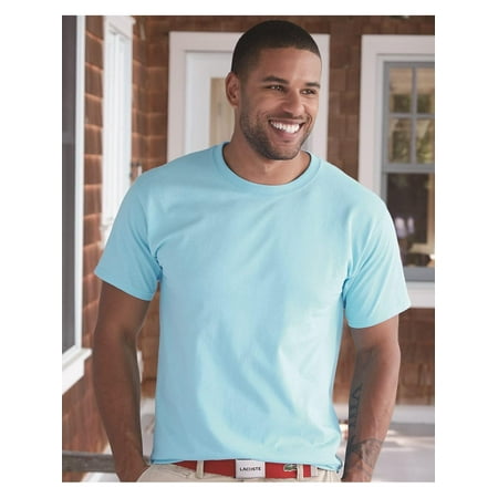 Pink Camouflage Cap Sleeve T-shirt - Hanes T-Shirts Tagless T-Shirt