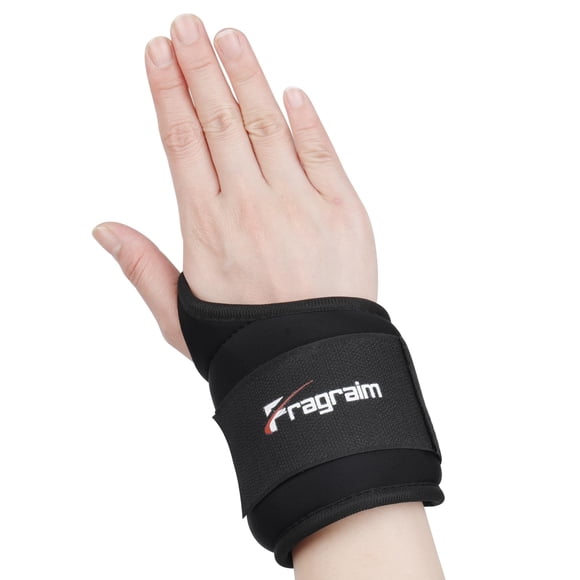 Par de pesas de muñeca Fragraim de 2,5 libras con trabillas para el pulgar, color negro