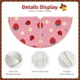 thumbnail image 3 of Sikiie Strawberry and Ladybugs Nativity Christmas Tree Skirt, Jesus Christian Winter Holiday Tree Mat Decoration(30-48IN)36", 3 of 6