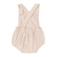 thumbnail image 4 of BRGZLK Newborn Baby Girls Boys Romper Summer 2026 Solid Color Sleeveless Backless Jumpsuit Infant Lightweight Comfortable Cotton Overalls Outfits Khaki 24-36 Months, 4 of 5