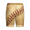 thumbnail image 5 of Naloa Vintage Baseball Men's Short Pajama Pants, Lounge Comfort Shorts with Elasticized Waistband and Side Pockets - XX-Large, 5 of 9