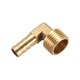 thumbnail image 3 of Adaptador de conector de manguera de latón Uxcell, codo con espiga a macho, 3 of 5