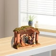thumbnail image 6 of Shoreew Christmas Nativity Figurine Set Jesus Manger Scene Holy Family Resin Statue Religious Christmas Stable Figures Set for Indoor Tabletop Decor, 6 of 6
