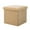 Khaki, variant on Puntoco 1PCS Multifunctional Fabric Folding Storage Stool Color Combination Box Can Sit and Store Shoe Changing Bench for Home -12.20 × 12.20 × 12.20 IN