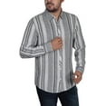 thumbnail image 1 of Men's Casual Shirt WHITE BLACK STRIPE, 1 of 3