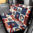thumbnail image 2 of POLERO USA 250th Anniversary Patchwork Back Seat Covers with SUV Car, Waterproof All Weather Bench Seat Covers(2 Pcs), 2 of 7