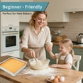thumbnail image 4 of Donepart 9x9inch Square Cake Pan Set of 2, Nonstick Brownie Pan 2-Pack, Carbon Steel Baking Pans for Cakes Casseroles, Oven Safe, 4 of 7