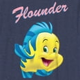 thumbnail image 2 of Boy's The Little Mermaid Flounder Large Portrait  Graphic Tee Navy Blue Heather Small, 2 of 4