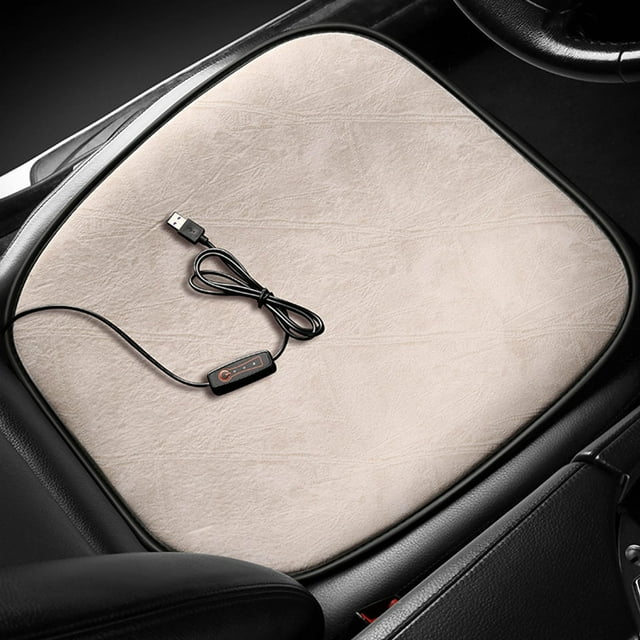 Clearance! Heated Car Seat Cushion, 12V Portable Car Heating Pad Back, Heating and Ventilation Function Winter Driving