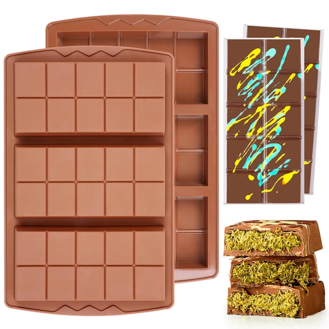 Molde para barras de chocolate KASHME Dubai de silicona para pistacho Knafeh