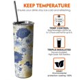 thumbnail image 6 of 20oz Pioneer Flower Skinny Tumblers Stainless Steel Tumbler with Lid and Straw,Vacuum Insulated Double Wall Travel Tumbler Cups with Cleaning Brush for Coffee,Tea, 6 of 6