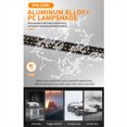thumbnail image 3 of Ruiboury 54CM Car Single Row Slim Strobe Light Warning Light Led Single Row Windshield Emergency Lights Bars Easy Installation White&Yellow, 3 of 6