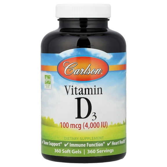 Carlson Laboratories Vitamin D 4000 IU 360 Softgel