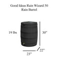 thumbnail image 2 of Good Ideas Rain Wizard Eco 50 Gal Rain Saver, Spigot, Recycled Materials, Black, 2 of 7