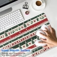 thumbnail image 4 of Long Mouse Pads for Desk,Red Christmas Deer and Tree Pattern Desk Mats on Top Of Desks, Desk Mouse Pad Extra Large with 3mm Non-Slip Base and Stitched Edge for Gaming,Office,Work,Home 31.5x11.8in, 4 of 5