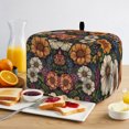 thumbnail image 2 of Toaster Cover 4 Slice, Vintage Flower Dustproof Bakeware Oven Protector with Top Hook, Cottagecore Blooms Spring Botanical Waterproof Small Kitchen Appliance Toasters Dust Cover, 12"x11"x8", 2 of 9