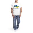 thumbnail image 5 of CafePress - I Stand With Ukraine Flag Ukrainian Pride Pajamas - Men's Light Loose Fit Cotton Pajama Set, 5 of 7
