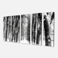 thumbnail image 2 of Forêt Enneigée Noir et Blanc - Art Moderne sur Toile, 2 of 3