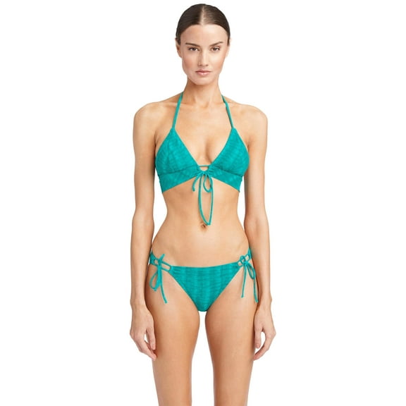 Robin Piccone Sahara Triangle Top Aqua Teal LG (US 12-14)