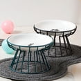 thumbnail image 6 of Raised Bowls Holder Dish Bracket for and Water Dish Solid Metal Protect Pet Spine Single Bowl, 6 of 7
