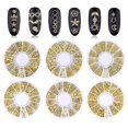 thumbnail image 3 of 3d Metallic Metal Rivet Heart Moon Star Nail Tips Decorations Manicure Tools, 3 of 5