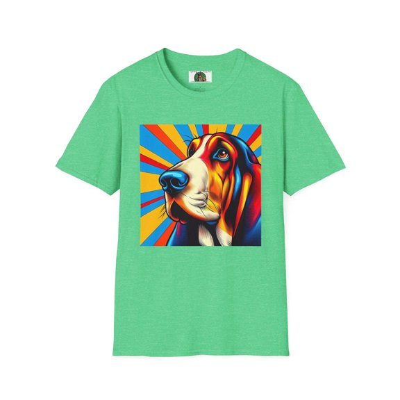 Basset Hounds PopArt2 Unisex Softstyle T-Shirt