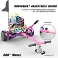 thumbnail image 5 of EVERCROSS Hoverboard, Hoverboard for Adults, Hoverboard with Seat Attachment, 6.5" Hover Board Self Balancing Scooter with Bluetooth Speaker & LED Lights, Suit for Adults and Kids, Pink, 5 of 6