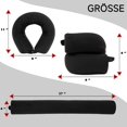 thumbnail image 2 of Almohada de viaje para avión, almohada de apoyo para el cuello que se puede doblar, espuma viscoelástica, 2 of 6