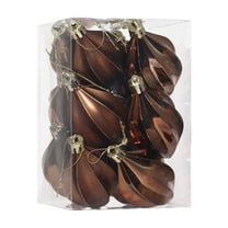 LanSuare 12Pcs Christmas Ball Hanging Ornaments, Multicolour Plastic Carambola Shape Ball Tree Decoration, Suitable for Vehicle Interior, Gift Giving, Christmas Tree Decor