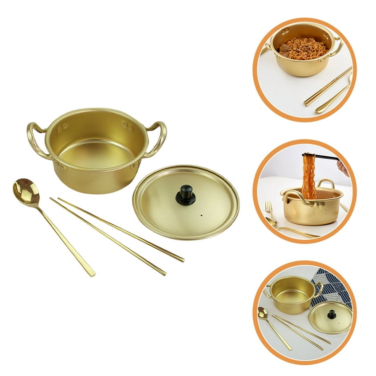 Homemaxs Pot Glass Bowl Cooking Noodle Bowls Ramen Pots Korean Pan