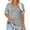 05_Grey, variant on Plus Size Tops for Women Cute Summer Square Neck Casual Short Sleeve Tee Shirts Loose Fit Color  Cow Print Tunic