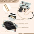 thumbnail image 3 of FORMRS Women Crossbody Purse with Chain Strap Vegan Leather Shoulder Handbag, Ice Play, 3 of 7