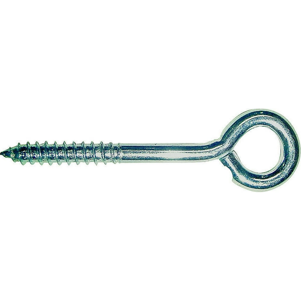 ProSource Lag Eye Bolt, 4 In L, 11/8 In, Steel, Bright Zinc Plated