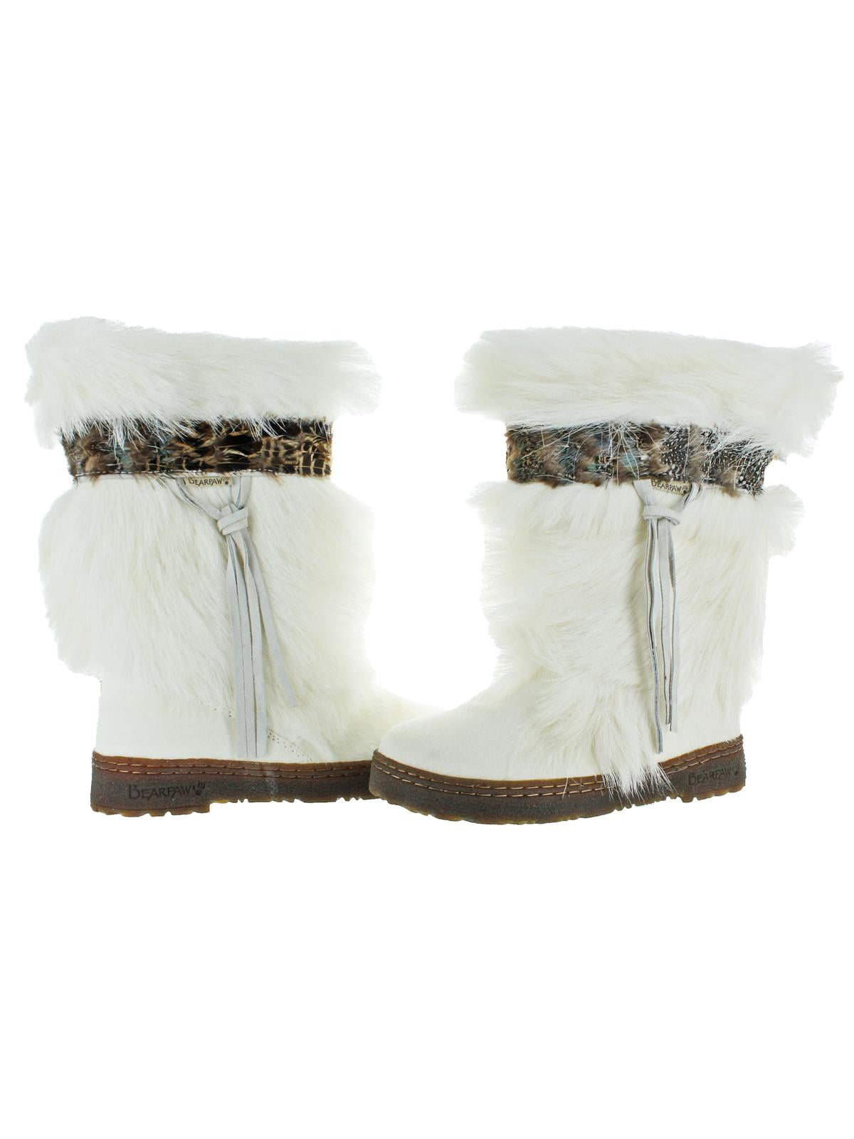 bearpaw kola goat fur boots